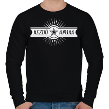 PRINTFASHION kezdo-apuka-white - Férfi pulóver - Fekete férfi pulóver, kardigán