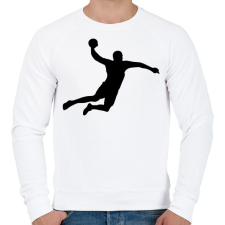 PRINTFASHION kézilabdás - Férfi pulóver - Fehér férfi pulóver, kardigán