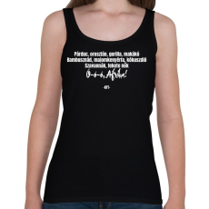 PRINTFASHION KFT - Afrika  - Női atléta - Fekete