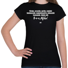PRINTFASHION KFT - Afrika  - Női póló - Fekete női póló