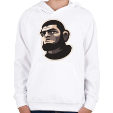 PRINTFASHION Khabib - Gyerek kapucnis pulóver - Fehér