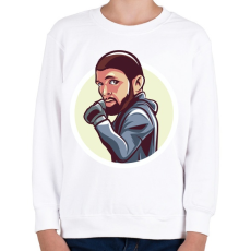 PRINTFASHION Khabib - Gyerek pulóver - Fehér