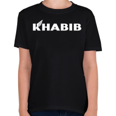 PRINTFASHION Khabib Nurmagomedov logo - Gyerek póló - Fekete