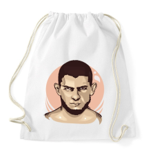 PRINTFASHION Khabib Nurmagomedov - Sportzsák, Tornazsák - Fehér tornazsák