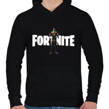 PRINTFASHION Khaby Fortnite - Férfi kapucnis pulóver - Fekete férfi pulóver, kardigán