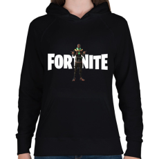 PRINTFASHION Khaby Fortnite - Női kapucnis pulóver - Fekete