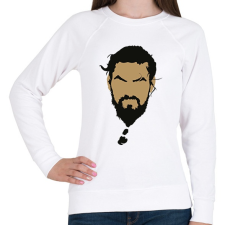 PRINTFASHION Khal Drogo arca. - Női pulóver - Fehér női pulóver, kardigán