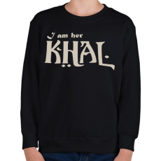 PRINTFASHION Khal - Gyerek pulóver - Fekete