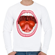 PRINTFASHION Kiáltás - Férfi pulóver - Fehér férfi pulóver, kardigán