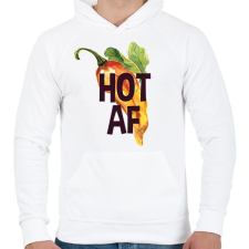 PRINTFASHION Kib*szott csípős paprika - Férfi kapucnis pulóver - Fehér férfi pulóver, kardigán