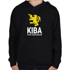 PRINTFASHION Kiba Arms International - Escape from Tarkov - Gyerek kapucnis pulóver - Fekete