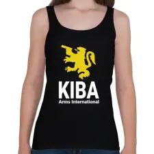 PRINTFASHION Kiba Arms International - Escape from Tarkov - Női atléta - Fekete női trikó