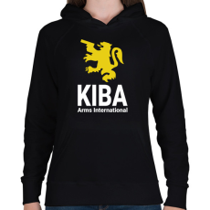 PRINTFASHION Kiba Arms International - Escape from Tarkov - Női kapucnis pulóver - Fekete