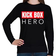 PRINTFASHION KICK BOX HERO - Női pulóver - Fekete női pulóver, kardigán