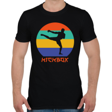 PRINTFASHION Kickbox - Harcművészet - Férfi póló - Fekete férfi póló