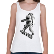 PRINTFASHION Kickflip in space - Női atléta - Fehér női trikó