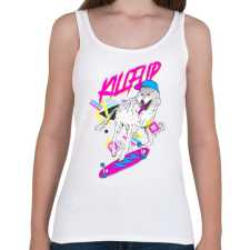 PRINTFASHION Kickflip wolf - Női atléta - Fehér női trikó