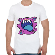 PRINTFASHION Kicsi lila szellem - Férfi póló - Fehér férfi póló