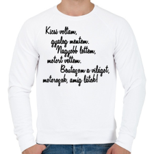 PRINTFASHION KICSI VOLTAM - Férfi pulóver - Fehér férfi pulóver, kardigán