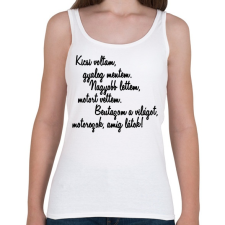 PRINTFASHION KICSI VOLTAM - Női atléta - Fehér női trikó