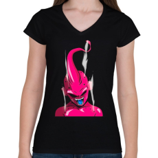 PRINTFASHION kidbuu - Női V-nyakú póló - Fekete