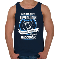 PRINTFASHION Kidobó - Férfi atléta - Sötétkék atléta, trikó