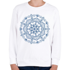 PRINTFASHION Kifesthető mandala5 - Gyerek pulóver - Fehér gyerek pulóver, kardigán