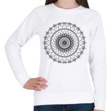 PRINTFASHION Kifesthető mandala minta3. - Női pulóver - Fehér női pulóver, kardigán