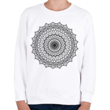 PRINTFASHION Kifesthető mandala minta4. - Gyerek pulóver - Fehér gyerek pulóver, kardigán