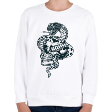 PRINTFASHION Kígyó  - Gyerek pulóver - Fehér gyerek pulóver, kardigán