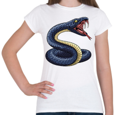 PRINTFASHION Kígyó - Női póló - Fehér női póló