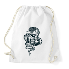 PRINTFASHION Kígyó  - Sportzsák, Tornazsák - Fehér tornazsák