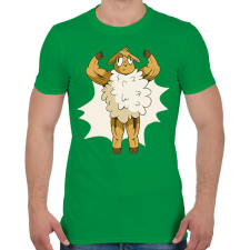 PRINTFASHION Kigyúrt bárány - Férfi póló - Zöld férfi póló