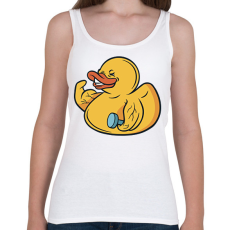 PRINTFASHION Kigyúrt kacsa - Női atléta - Fehér