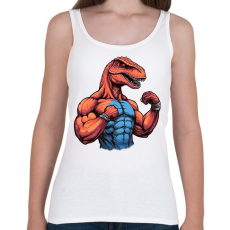 PRINTFASHION Kigyúrt raptor - Női atléta - Fehér