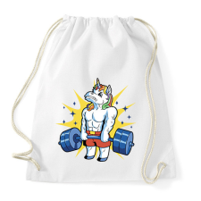 PRINTFASHION Kigyúrt unikornis - Sportzsák, Tornazsák - Fehér tornazsák