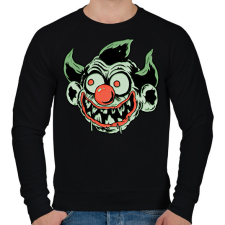 PRINTFASHION Killer Klowns - Férfi pulóver - Fekete férfi pulóver, kardigán