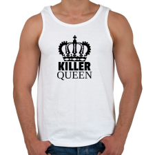 PRINTFASHION KILLER QUEEN - Férfi atléta - Fehér atléta, trikó