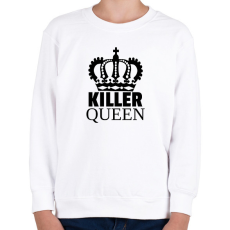 PRINTFASHION KILLER QUEEN - Gyerek pulóver - Fehér