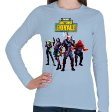 PRINTFASHION Killer squad Fortnite - Női hosszú ujjú póló - Világoskék női póló