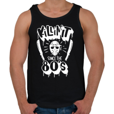 PRINTFASHION Killin' it since the 80's - Férfi atléta - Fekete