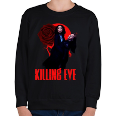 PRINTFASHION killing eve - Gyerek pulóver - Fekete