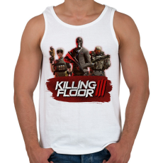 PRINTFASHION Killing Floor 3 - Férfi atléta - Fehér