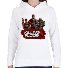 PRINTFASHION Killing Floor 3 - Női kapucnis pulóver - Fehér női pulóver, kardigán