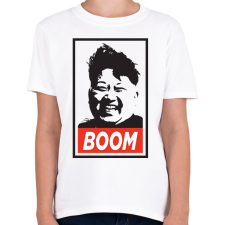 PRINTFASHION Kim Jong Boom - Gyerek póló - Fehér gyerek póló