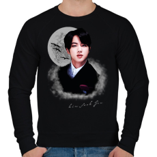 PRINTFASHION Kim Seok Jin - Férfi pulóver - Fekete