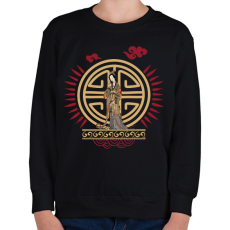 PRINTFASHION Kínai hercegnő - Gyerek pulóver - Fekete