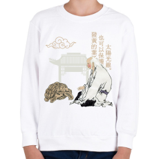 PRINTFASHION Kínai közmondás - Gyerek pulóver - Fehér