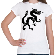 PRINTFASHION Kínai Sárkány - Női póló - Fehér
