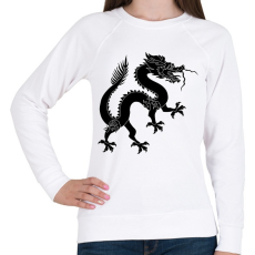 PRINTFASHION Kínai Sárkány - Női pulóver - Fehér